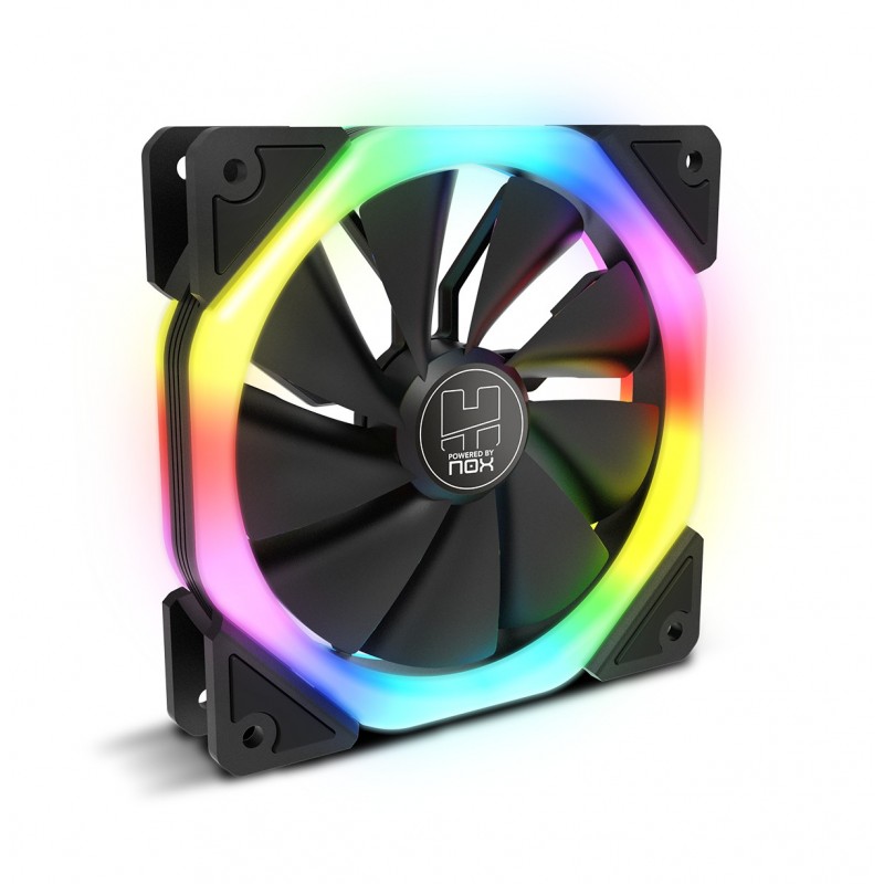 NOX S-Fan 12 cm ARGB Dual Ring Negro NXHUMMERSFAN