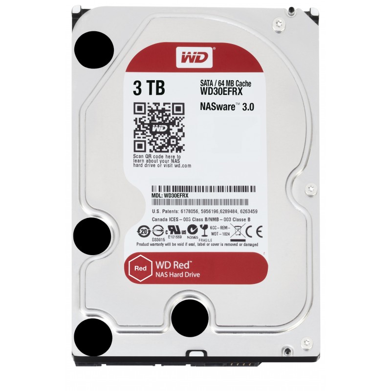 (Reacondicionado) Western Digital (WD) Red 3TB - 3.5" SATA3 -  WD30EFRX