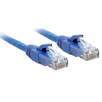 Lindy Rj45 Rj45 Cat6 2m cable de red Azul U UTP (UTP) 48018