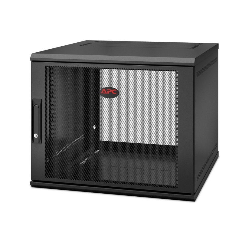 APC NetShelter WX 9U Single Hinged Wall-mount Enclosure 600mm Deep Bastidor de pared Negro AR109SH6