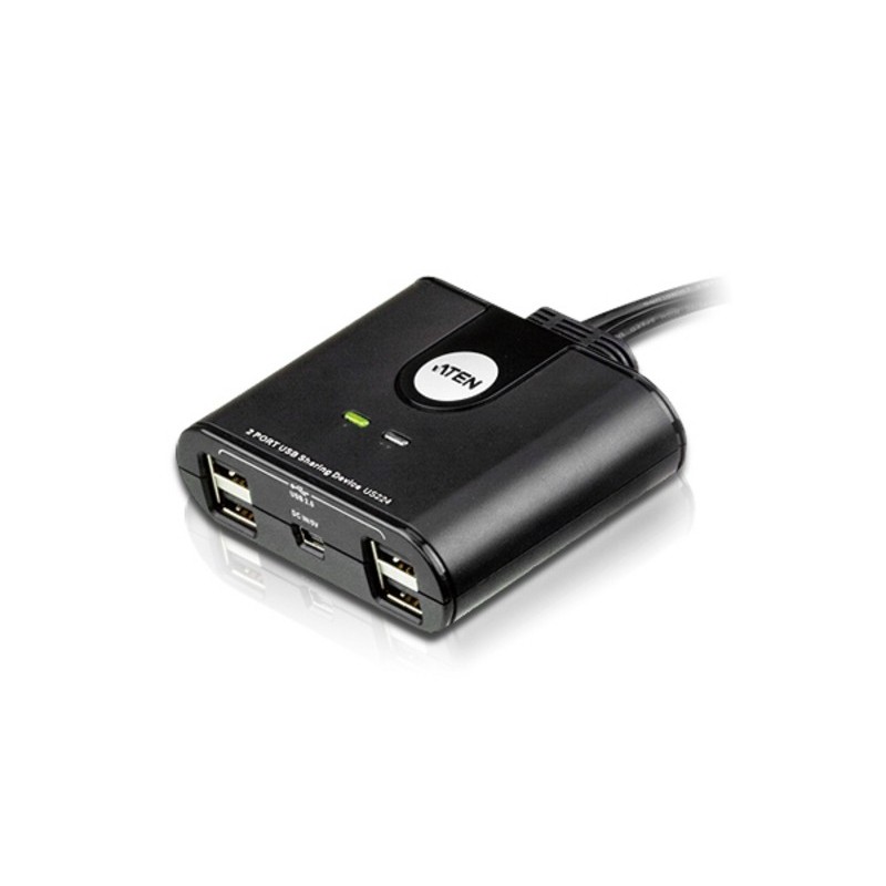 Aten Switch de periféricos USB 2.0 de 2 x 2 puertos US224-AT