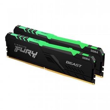 HyperX FURY Beast RGB 16GB - 2 x 8GB DDR4 2666 MHz KF426C16BBAK2 16