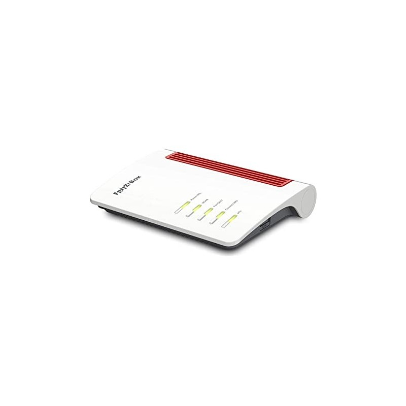 AVM FRITZ!Box 7530 AX router inalámbrico Gigabit Ethernet Doble banda (2,4 GHz   5 GHz) Rojo, Blanco 20002944