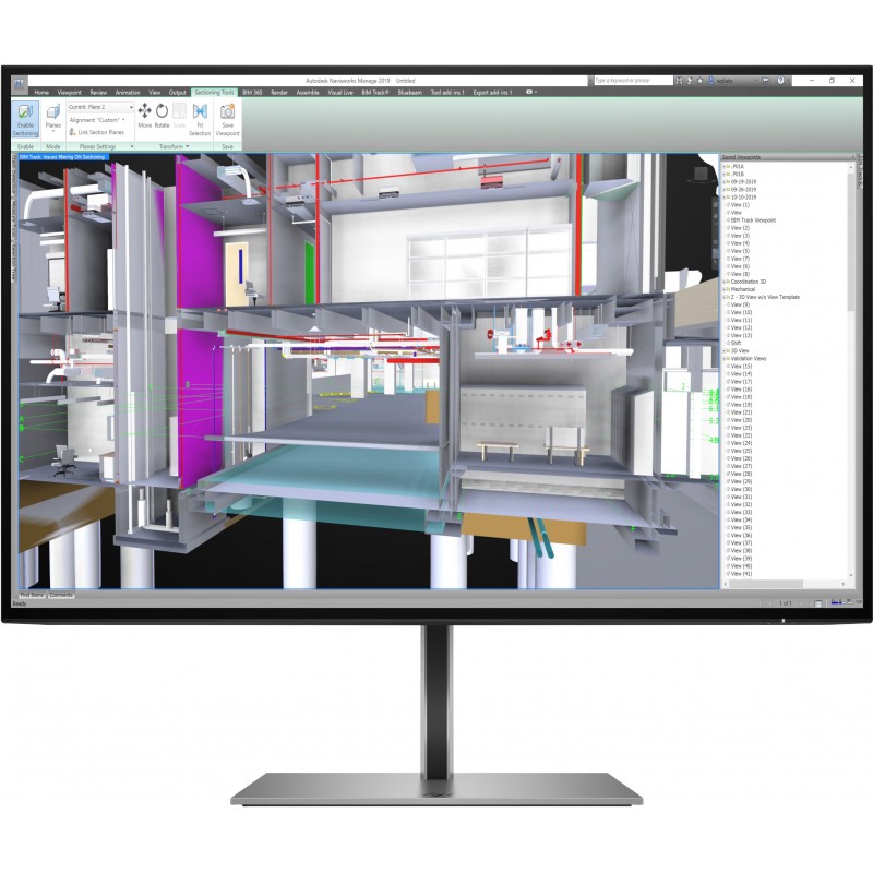 HP Z24u G3 - 24" WUXGA - LED - Plata - 60Hz 1C4Z6AAABB