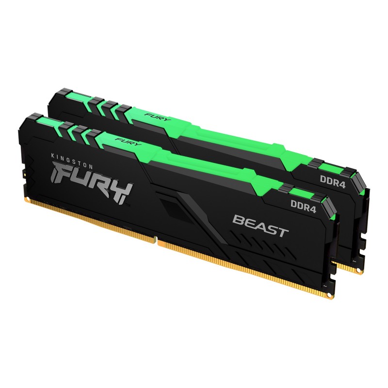 Kingston Technology FURY Beast RGB 32GB - 2 x 16GB DDR4 3600 MHz KF436C18BBAK2 32