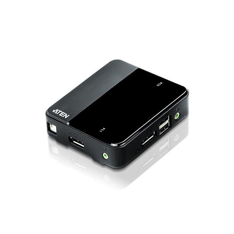Aten Switch KVM DisplayPort Audio USB de 2 puertos CS782DP-AT