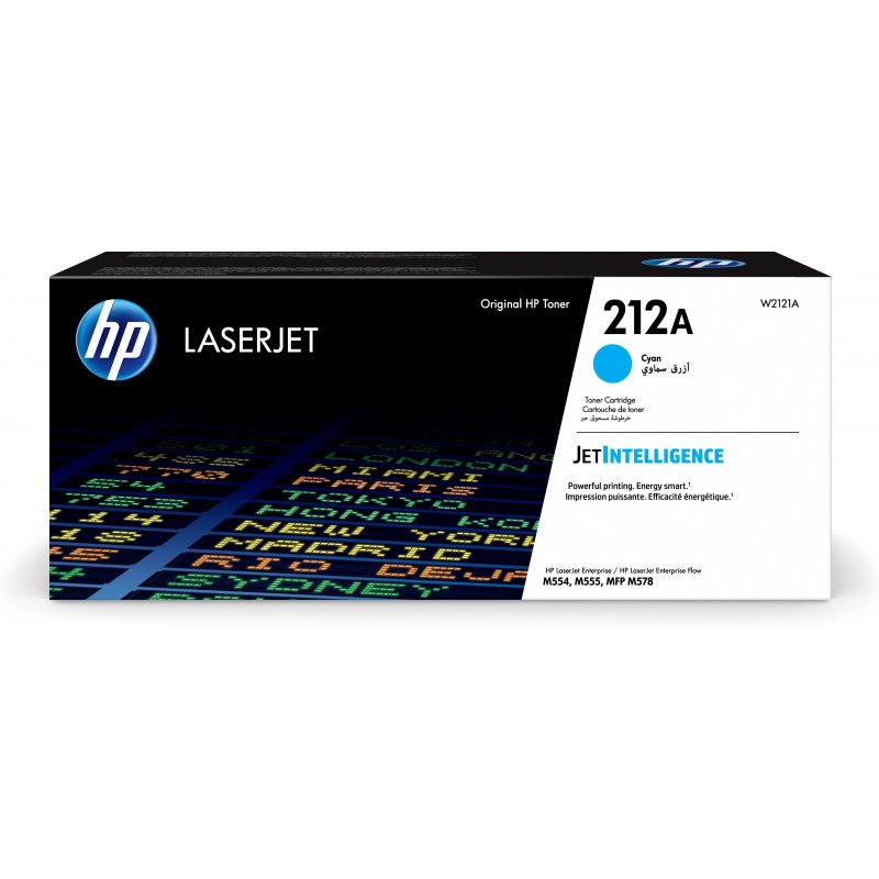 HP Cartucho de tóner Original LaserJet 212A cian W2121X