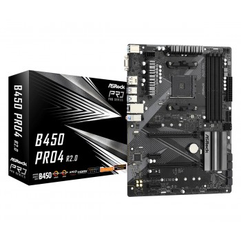 Asrock B450 Pro4 R2.0 - Socket AM4 - ATX - AMD B450 90-MXBEE0-A0UAYZ