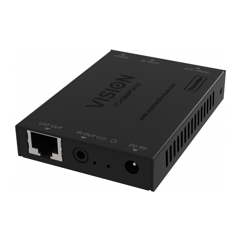 Vision TC-HDMIIPTX V2 extensor audio video Transmisor de señales AV - Negro