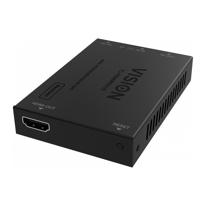 Vision TC-HDMIIPRX V2 extensor audio video Receptor AV - Negro
