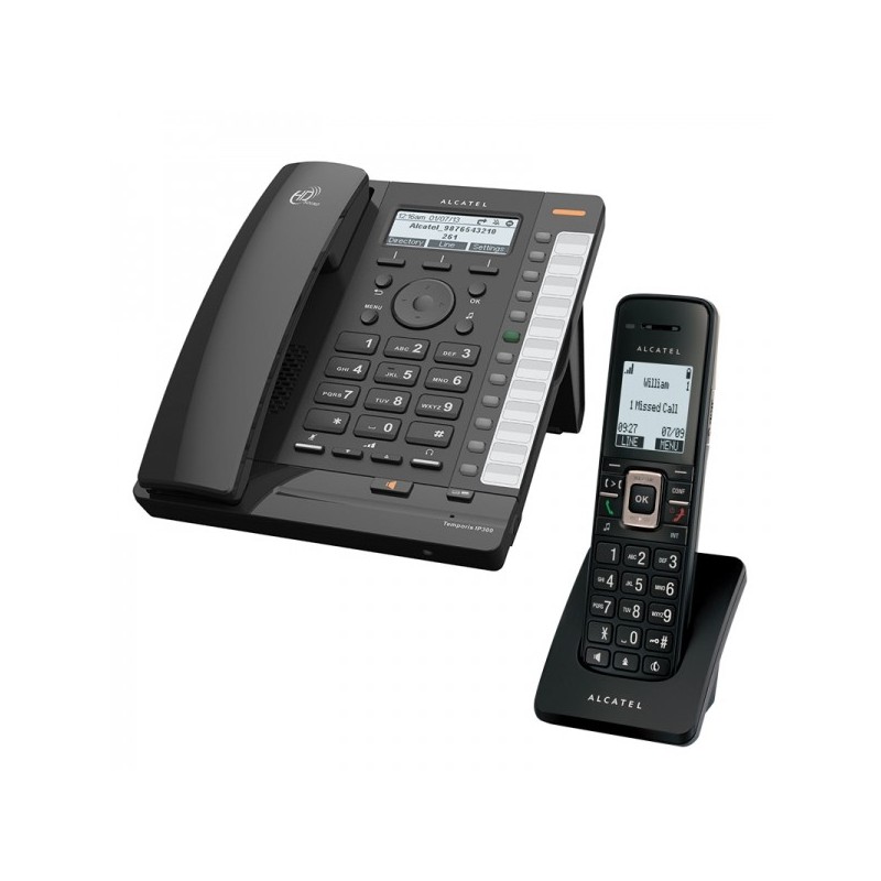 (Reacondicionado) Alcatel Temporis IP315, Monocromo, 200 entradas, 1.88 - 1.9, CNG,G.711a,G.722,G.72 ATL1412864