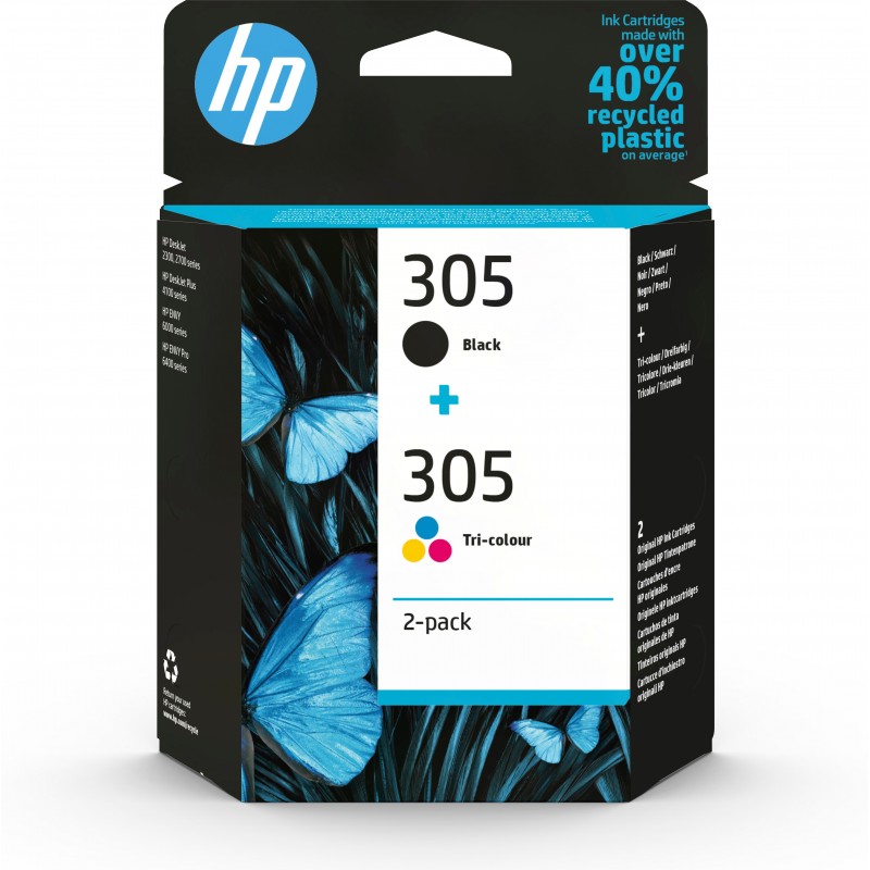 HP 305 - 6ZD17AE - Pack cartuchos Negro + Color