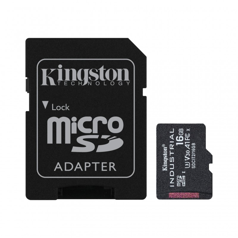 Kingston Technology Industrial - 16GB MicroSDHC Class 3 (U3) - Clase 10 SDCIT2 16GB
