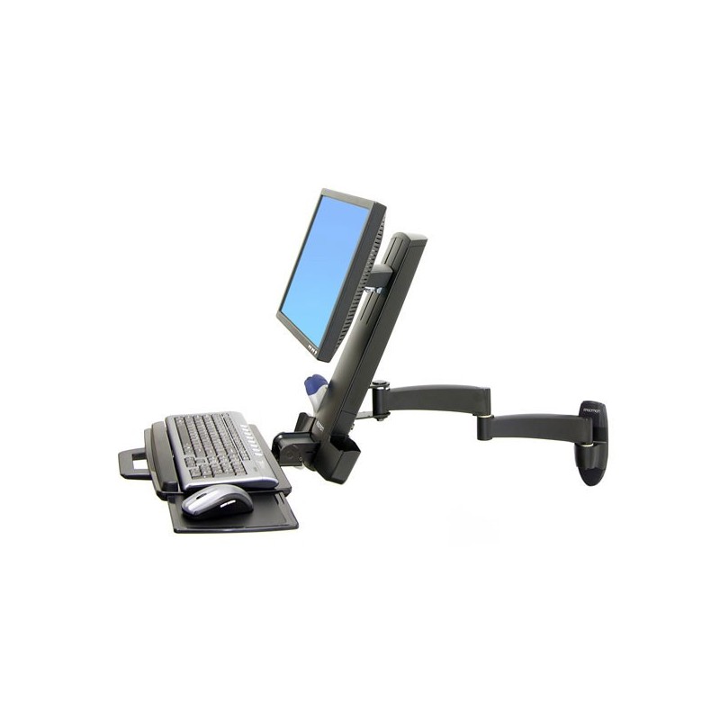 Ergotron - Brazo Combo Serie 200 para Monitor - 24 - Negro 45-230-200