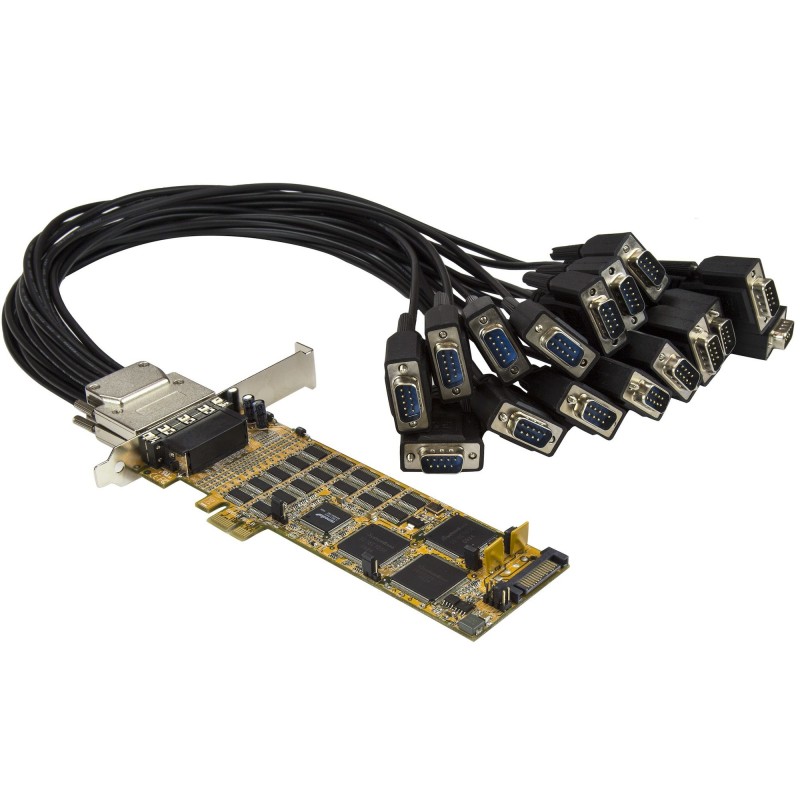 StarTech.com Tarjeta Adaptador Serie PCI Express de 16 Puertos RS232 DB9 - de Perfil Bajo PEX16S550LP