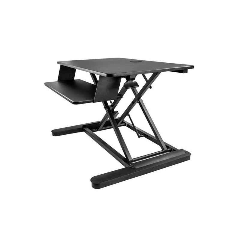 StarTech.com Estación de Trabajo de Pie y Sentado para Dos Monitores de hasta 24" o Un Monitor de 30 ARMSTSLG