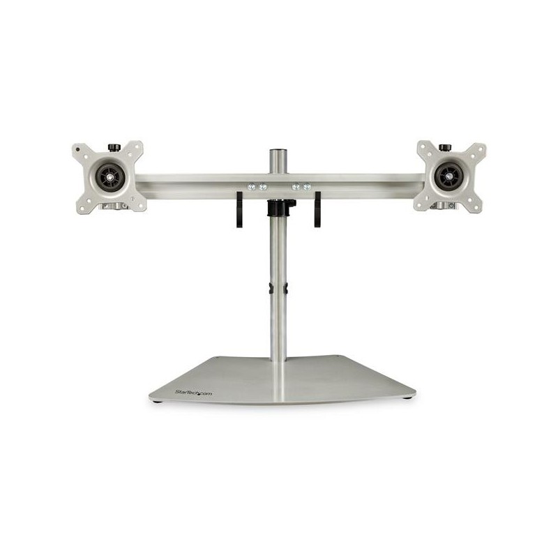 StarTech.com Base Soporte para 2 Monitores - Horizontal - Color Plata ARMDUOSS