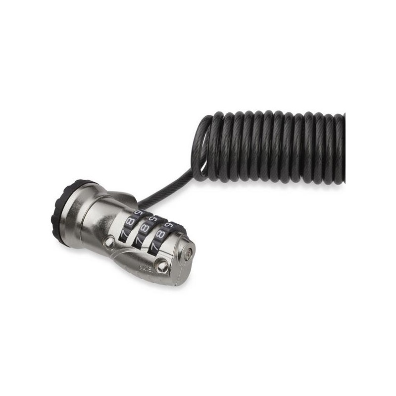 StarTech.com Cable de Seguridad con Combinación para Ordenador Portátil- con Cable Auto Enrrollable  LTLOCK3DCOIL