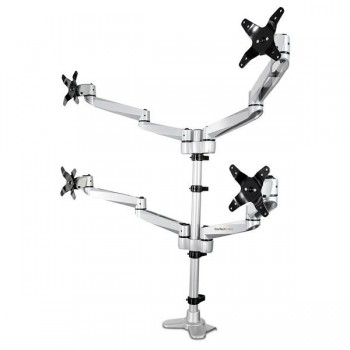 StarTech.com Soporte de Montaje para Cuatro Monitores - con Movimiento Total - Premium ARMQUADPS