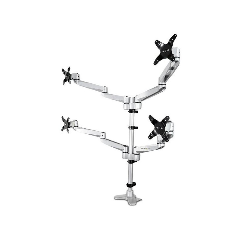 StarTech.com Soporte de Montaje para Cuatro Monitores - con Movimiento Total - Premium ARMQUADPS