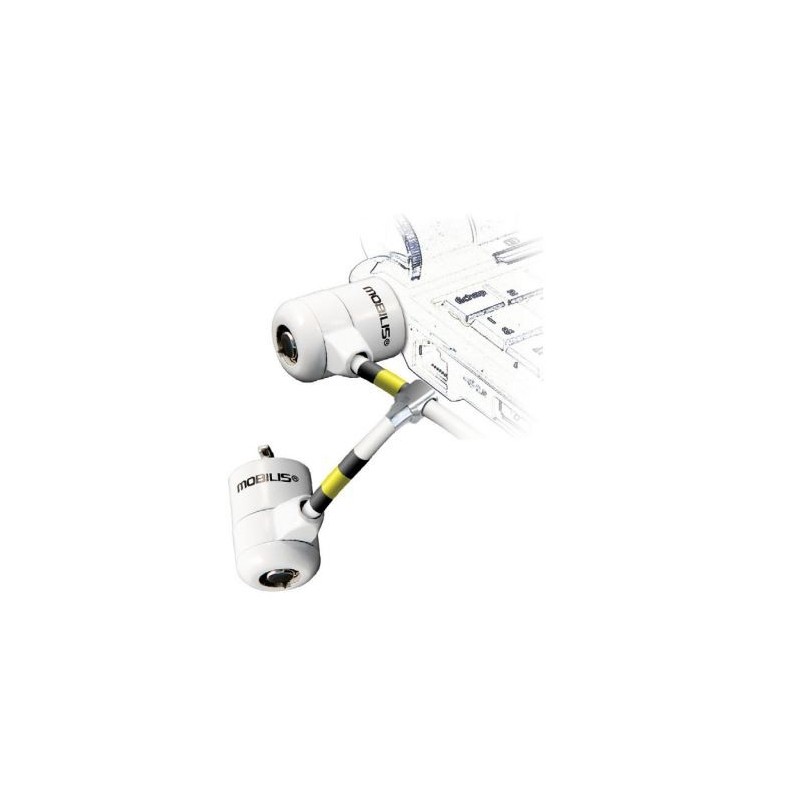 Mobilis - 001223 - Cable antirrobo - 1,8 m - Blanco 