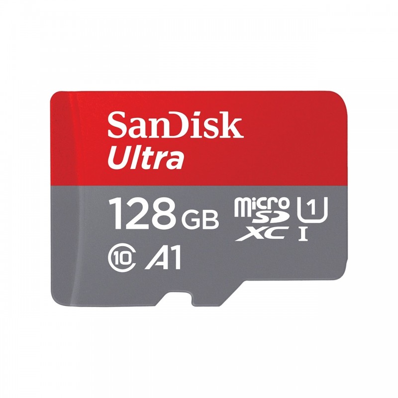 SanDisk Ultra Tarjeta de Memoria microSDXC con Adaptador SDSQUA4-128G-GN6MA