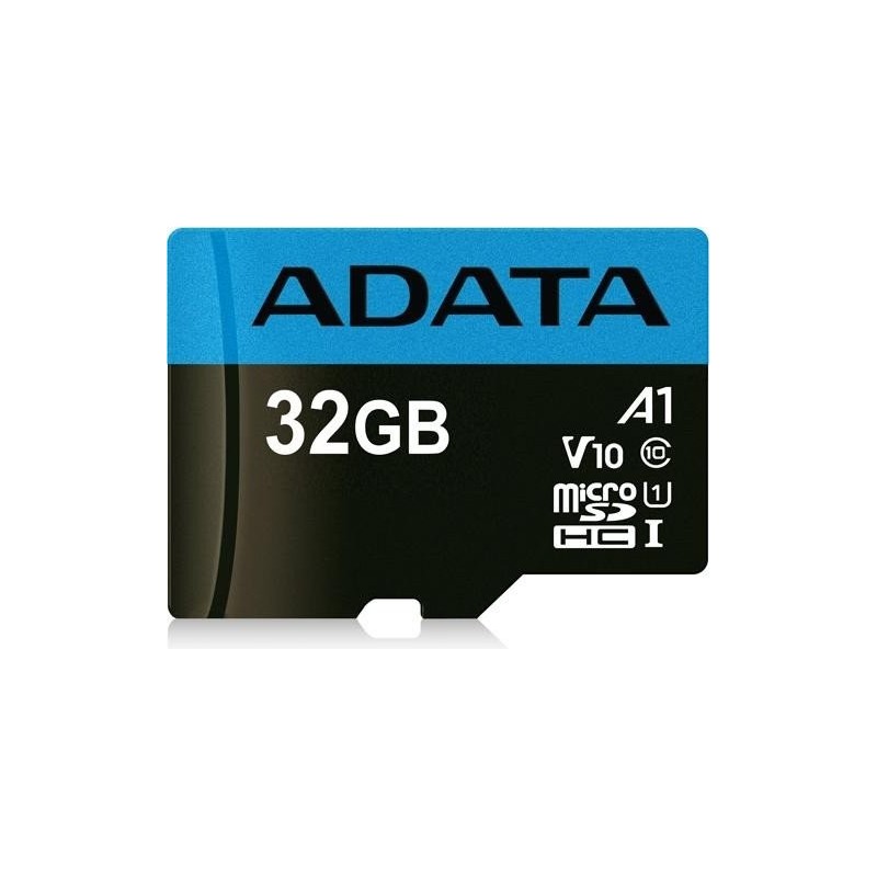 ADATA Premier 32 GB - Tarjeta de memoria con adaptador de lectura - MicroSDHC SDXC UHS-I Class 10 V1 AUSDH32GUICL10A1-RA1