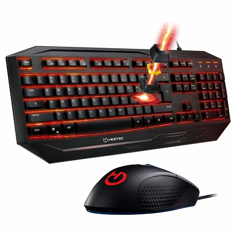 Hiditec GK200+ESUS teclado USB QWERTY Español Negro PAC010010
