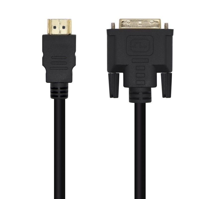 AISENS Cable DVI A HDMI, DVI 18+1 M-HDMI A M, Negro, 3.0m A117-0451