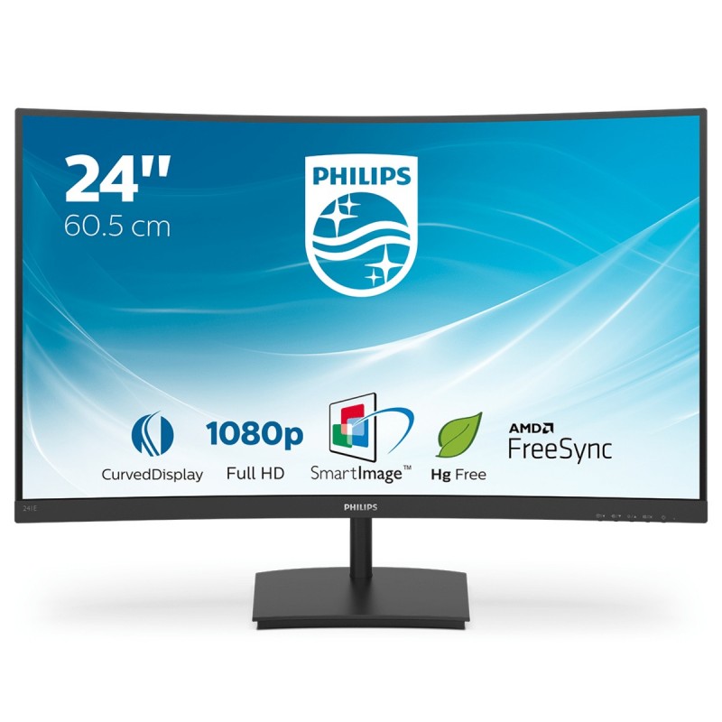 Philips E Line 241E1SC 00 - 23.6" Full HD - LED - Negro - 75Hz
