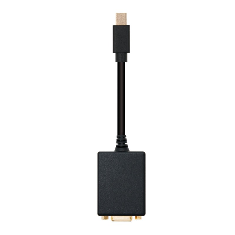 Nanocable CONVERSOR MINI DP A SVGA MINI DP M-SVGA H - Negro - 15 CM 10.16.0202