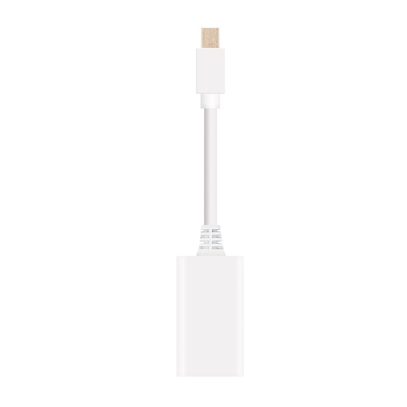 Nanocable CONVERSOR MINI DP A HDMI MINI DP M-HDMI H - Blanco - 15 CM 10.16.0102-W