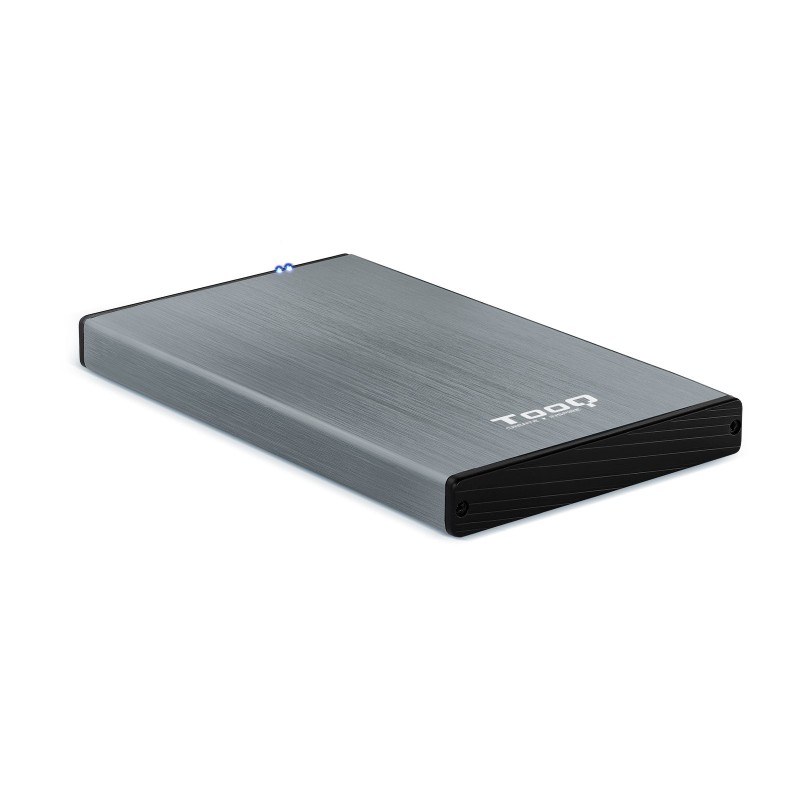 TooQ TQE-2527G Caja de disco duro (HDD) Negro, Gris 2.5"