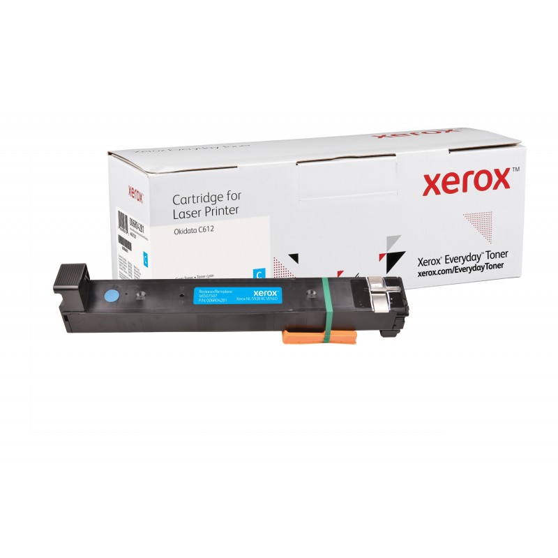 Compatible Everyday Tóner de Rendimiento estándar Cian Equivalente a 46507507 para Okidata C612  006R04281