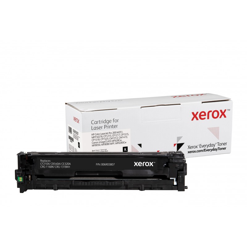 Compatible Everyday Tóner Negro Equivalente a CF210X  CB540A  CE320A  CRG-116BK  CRG-131BKH para HP  006R03807