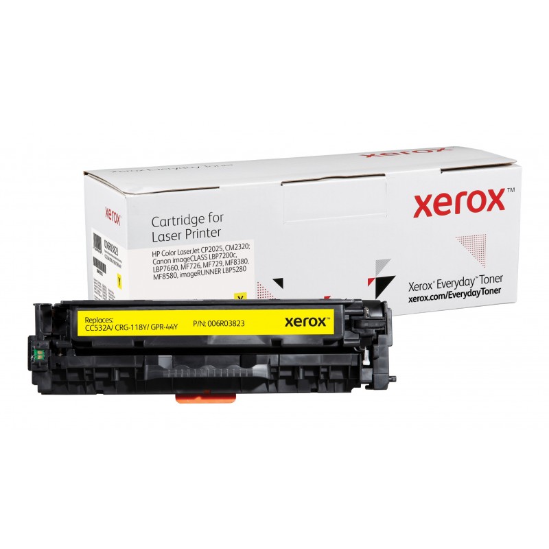 Compatible Everyday Tóner Amarillo  Equivalente a CC532A  CRG-118Y  GPR-44Y para HP Color LaserJet C 006R03823