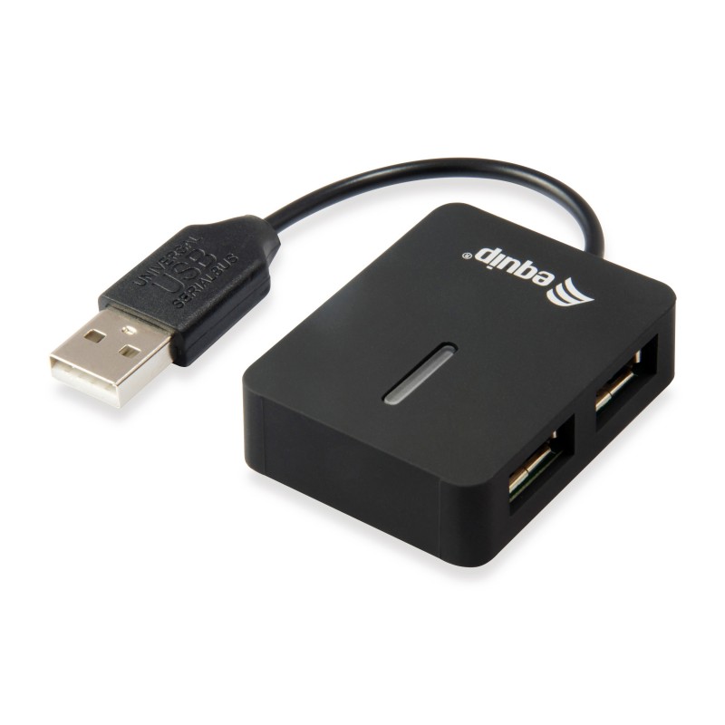 Equip 128952 - Hub de interfaz USB 2.0 480 Mbit s - Negro