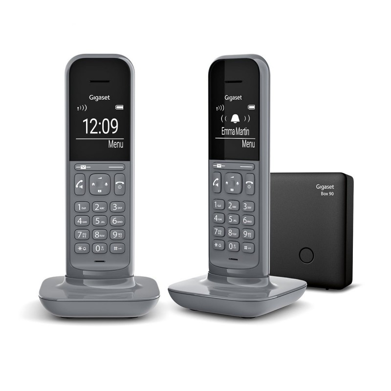 Gigaset CL390 Duo Teléfono DECT analógico Identificador de llamadas Gris L36852-H2902-D203