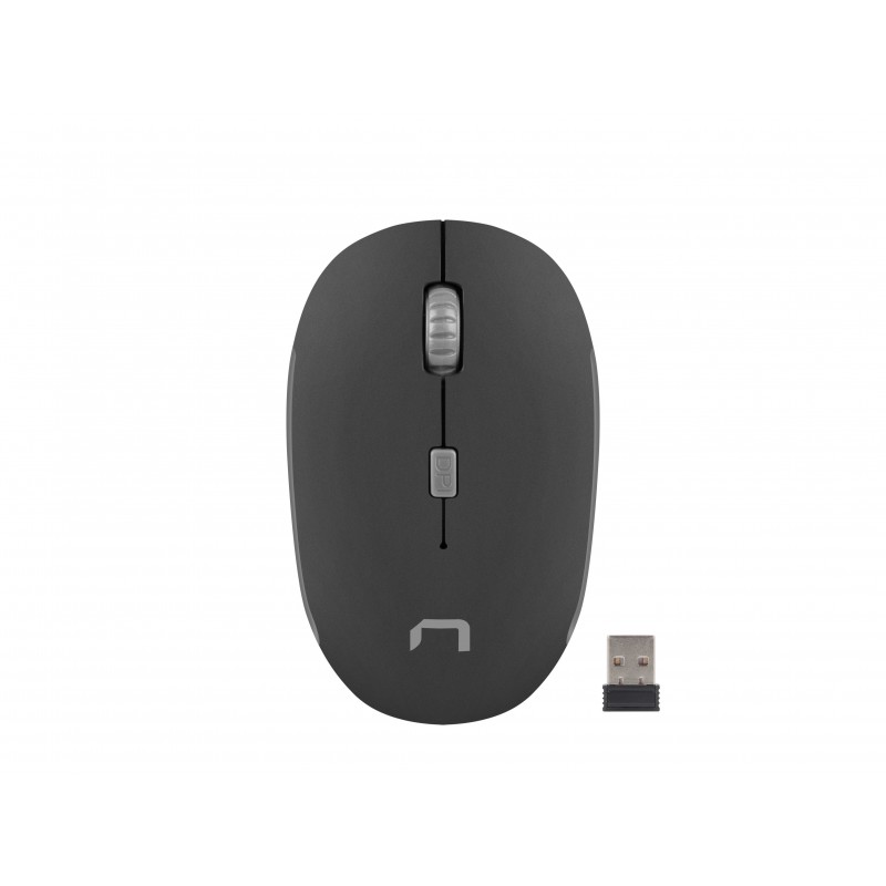 NATEC Martin Raton Optico Inalambrico 1600 DPI - Negro, Gris NMY-1189