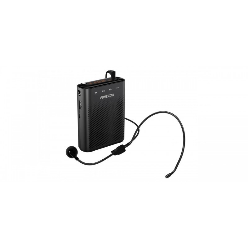 Fonestar Amplificador portátil USB - MicroSD MP3 - Negro ALTA-VOZ-30