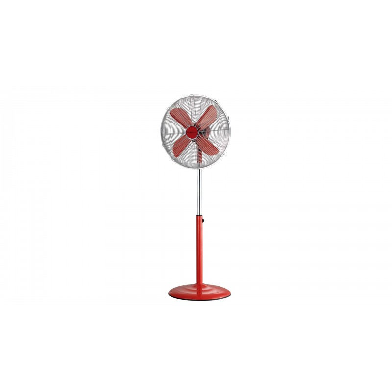 Nevir Ventilador De Pie - Nvr-vpm40-r - 40cm - 50W - 3 Velocidades - Rojo