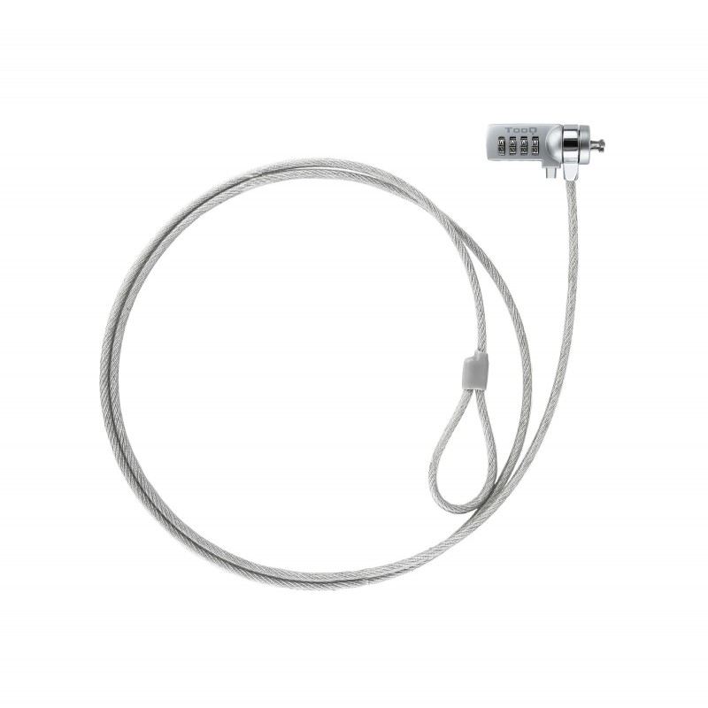 TooQ TQCLKC0015 Cable antirrobo - Plata - 1,5 m