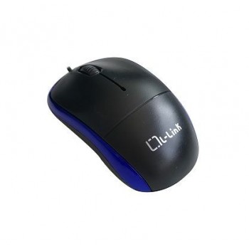 L-Link - Raton óptico USB LL-2080-A - Negro, Azul