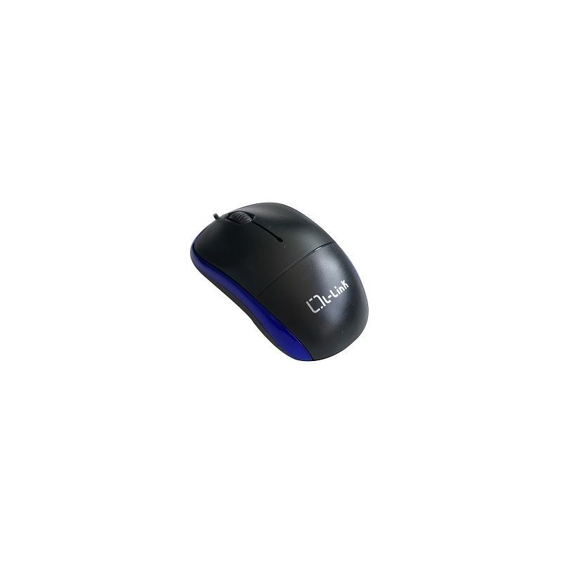 L-Link - Raton óptico USB LL-2080-A - Negro, Azul