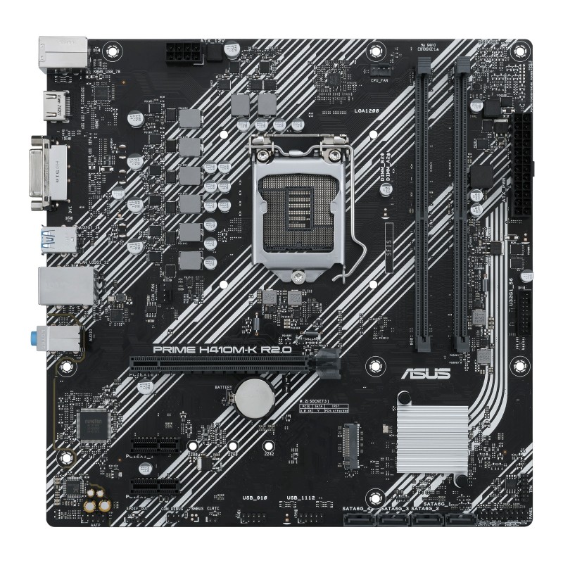 ASUS PRIME H410M-K R2.0 - LGA 1200 - micro ATX - Intel H470 90MB1A70-M0EAY0