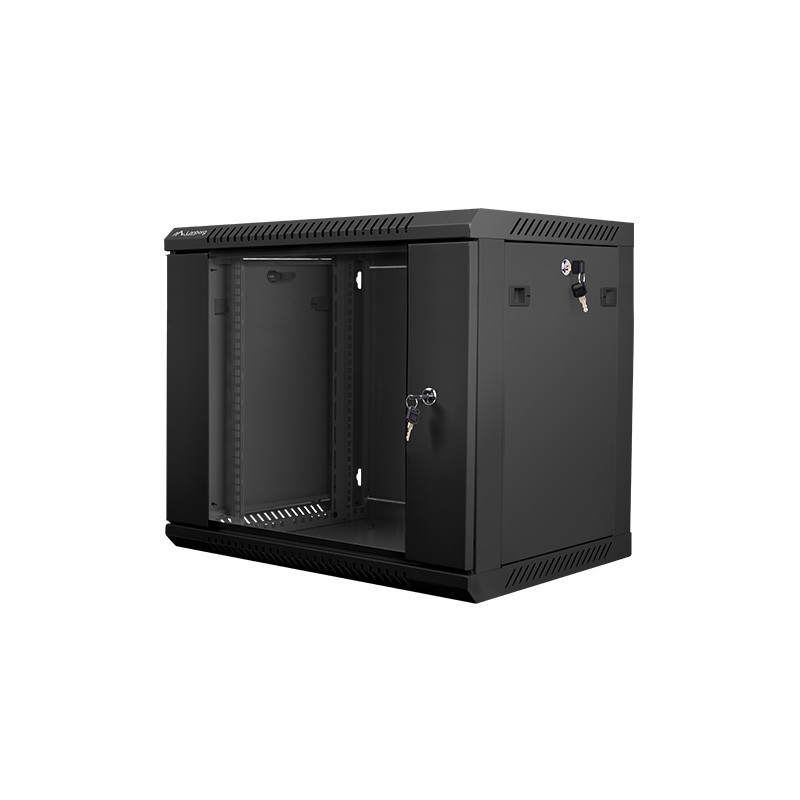 Lanberg WF01-6409-10B - 9U Bastidor de pared - Negro