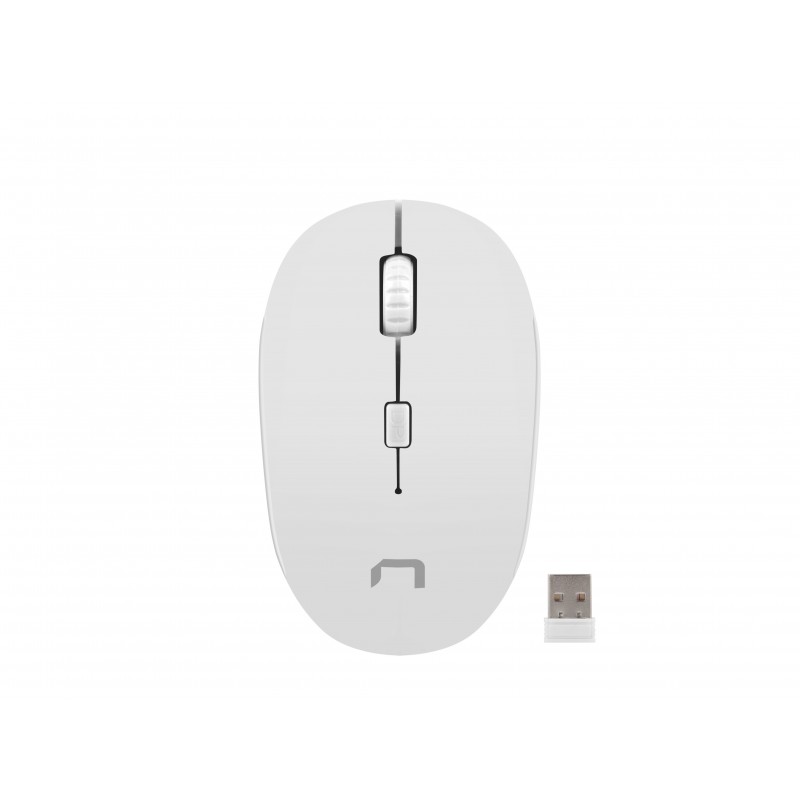 Natec Martin Raton Optico Inalambrico 1600 DPI - Negro, Gris NMY-1191