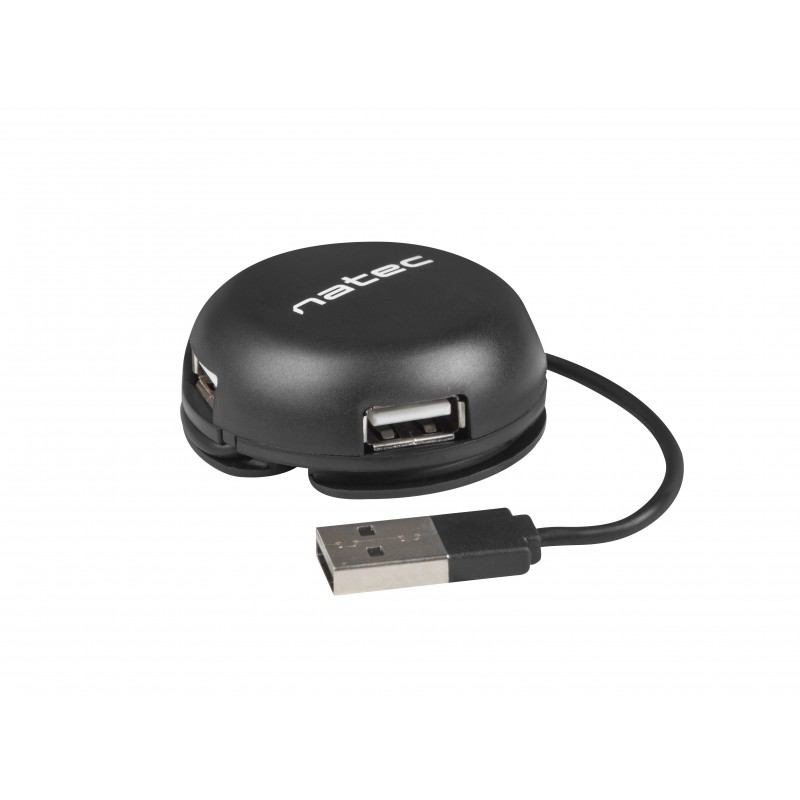 Hub Natec Bumblebee 4 Puertos Usb 2.0 - Negro NHU-1330