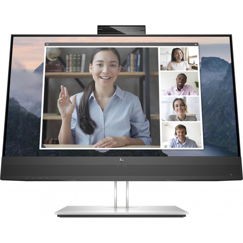 HP E24mv G4 FHD Conferencing Monitor - Negro, Plata 169L0AAABB