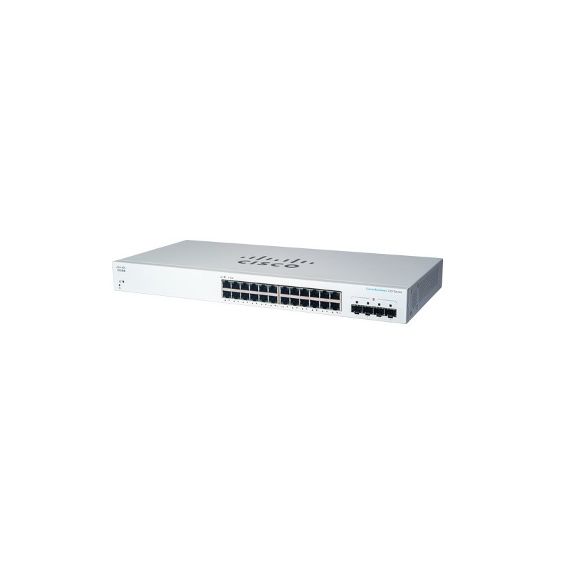 Cisco CBS220-24T-4G Gestionado L2 Gigabit Ethernet (10 100 1000) - (PoE) 1U - Blanco CBS220-24T-4G-EU